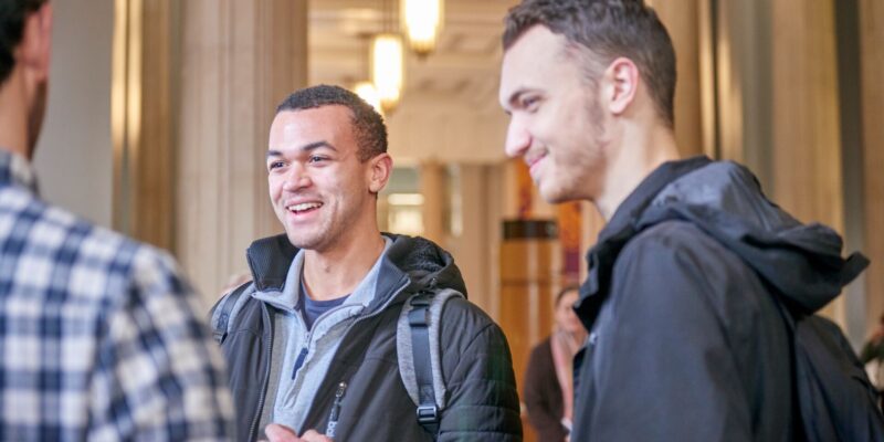 Students talking