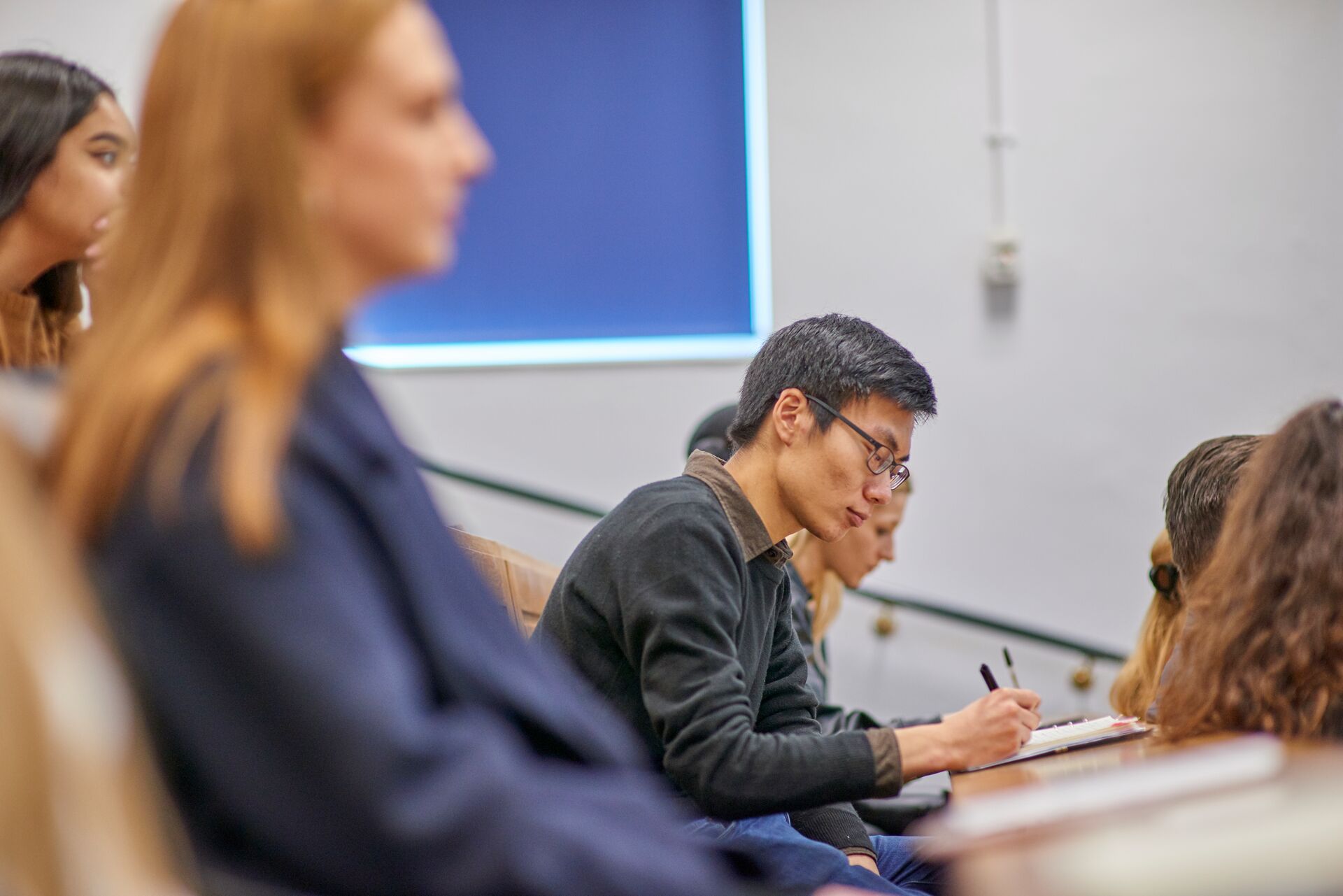 Students in a lecture
